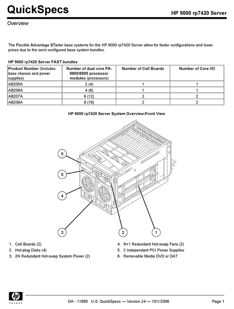 HP 9000 rp7420 User manual