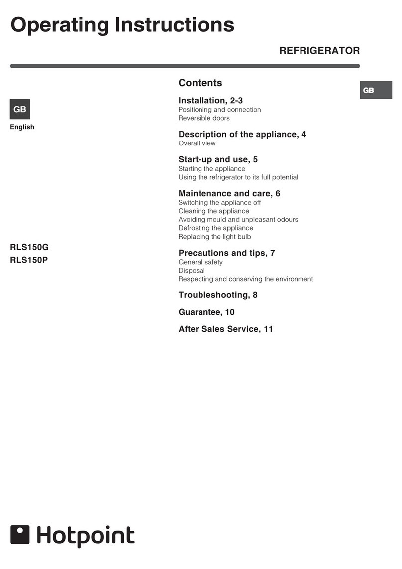 Hotpoint RLS150G User manual