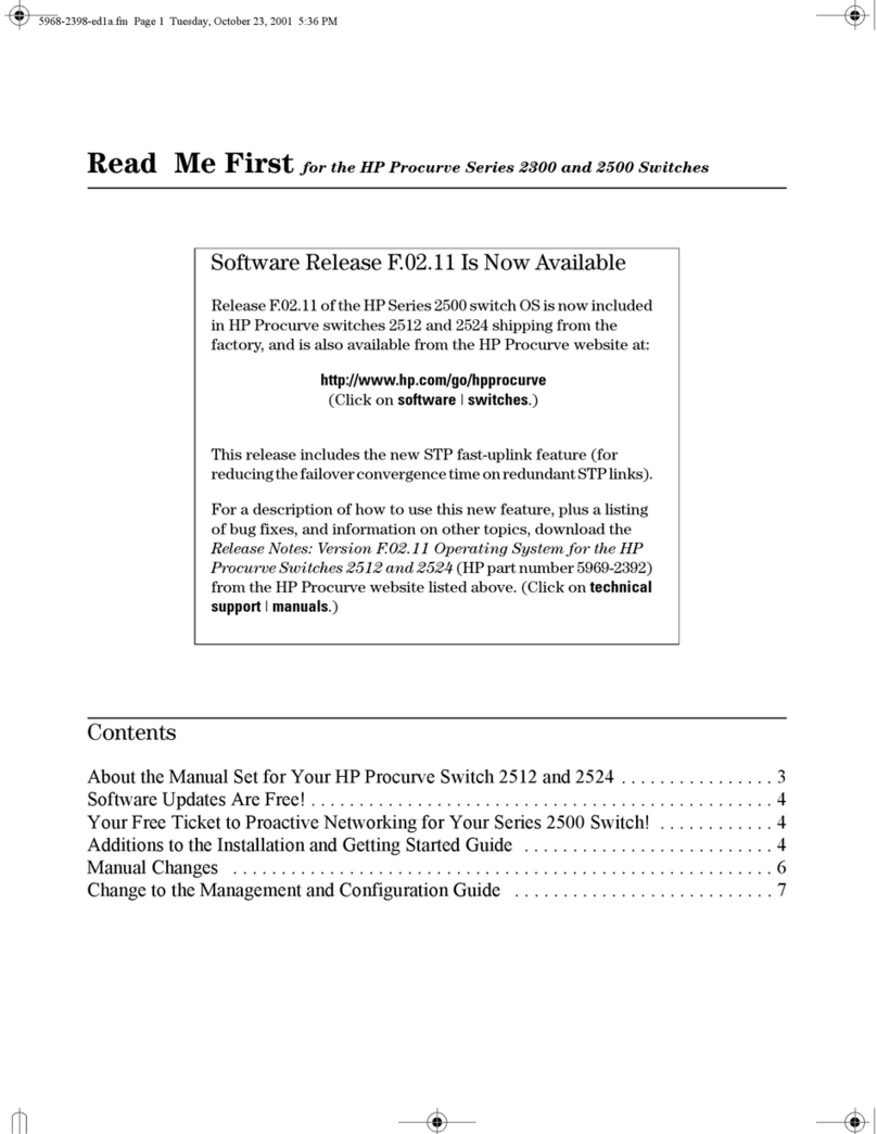 HP Procurve 2300 Manual