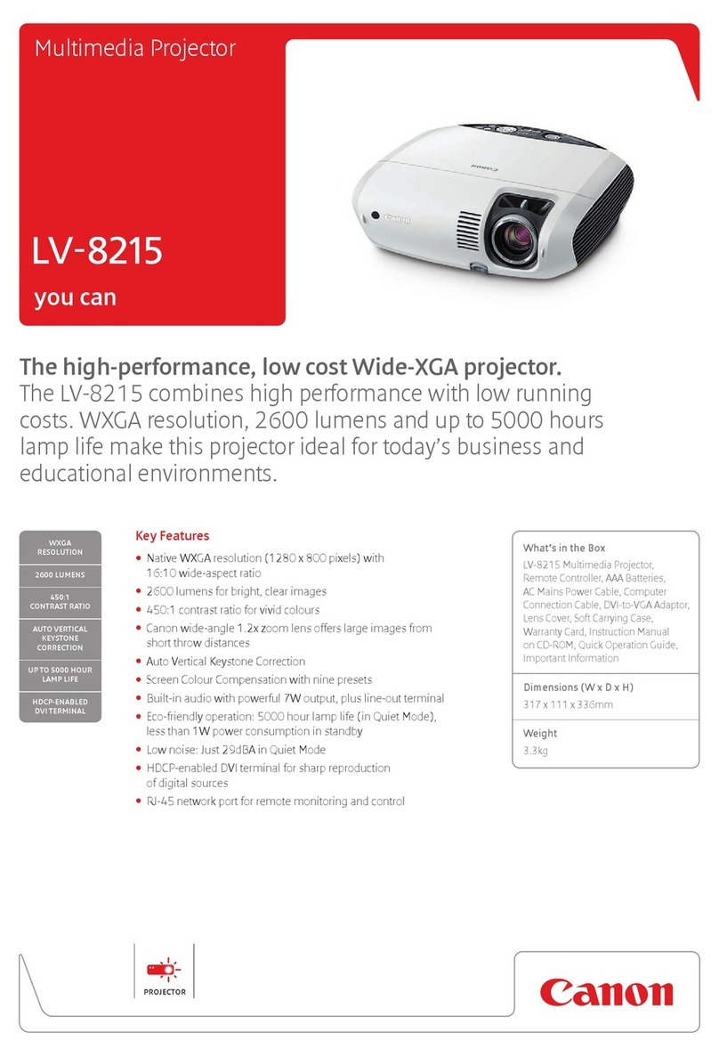 Canon LV-8215 User manual