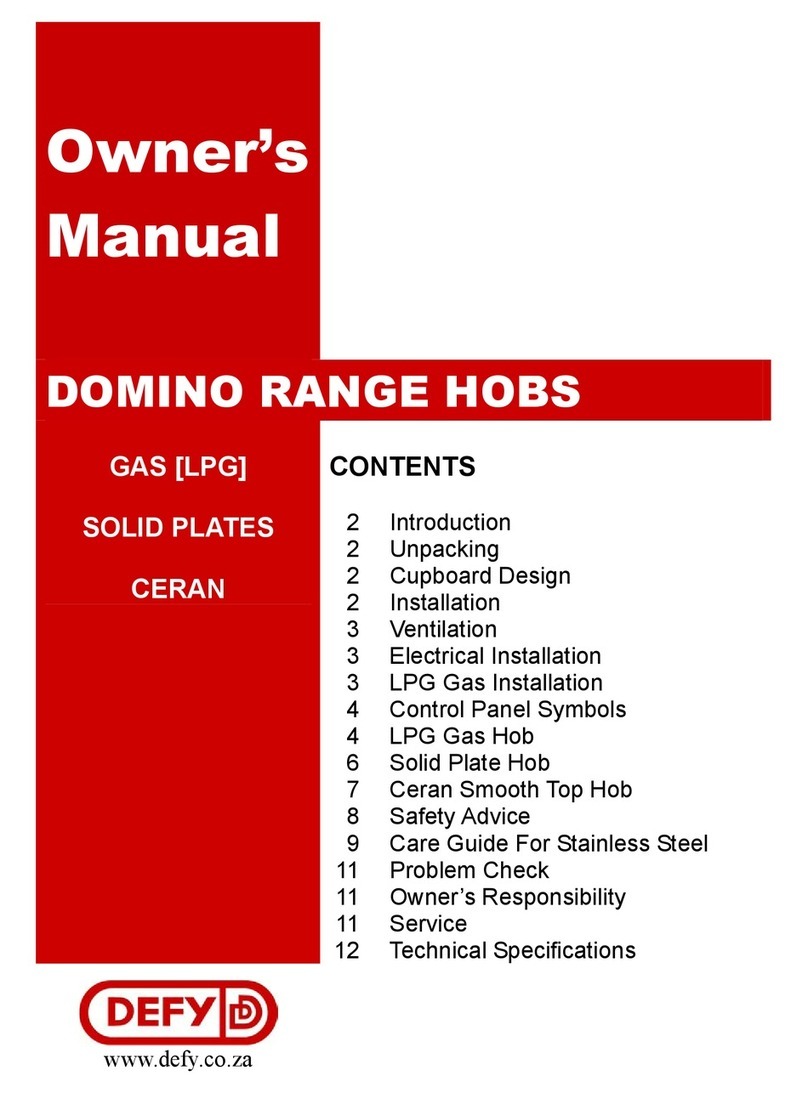 Defy DOMINO 2 User manual Defy DOMINO 2 User manual