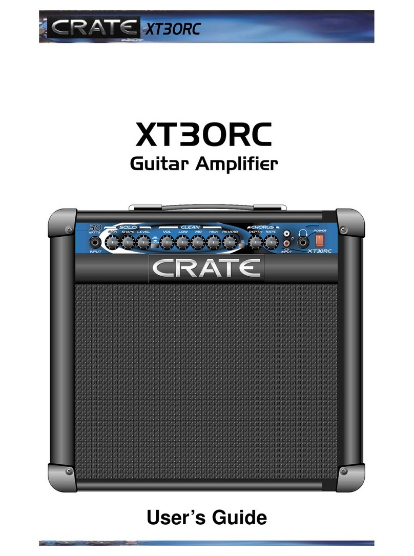 Crate XT30RC User manual