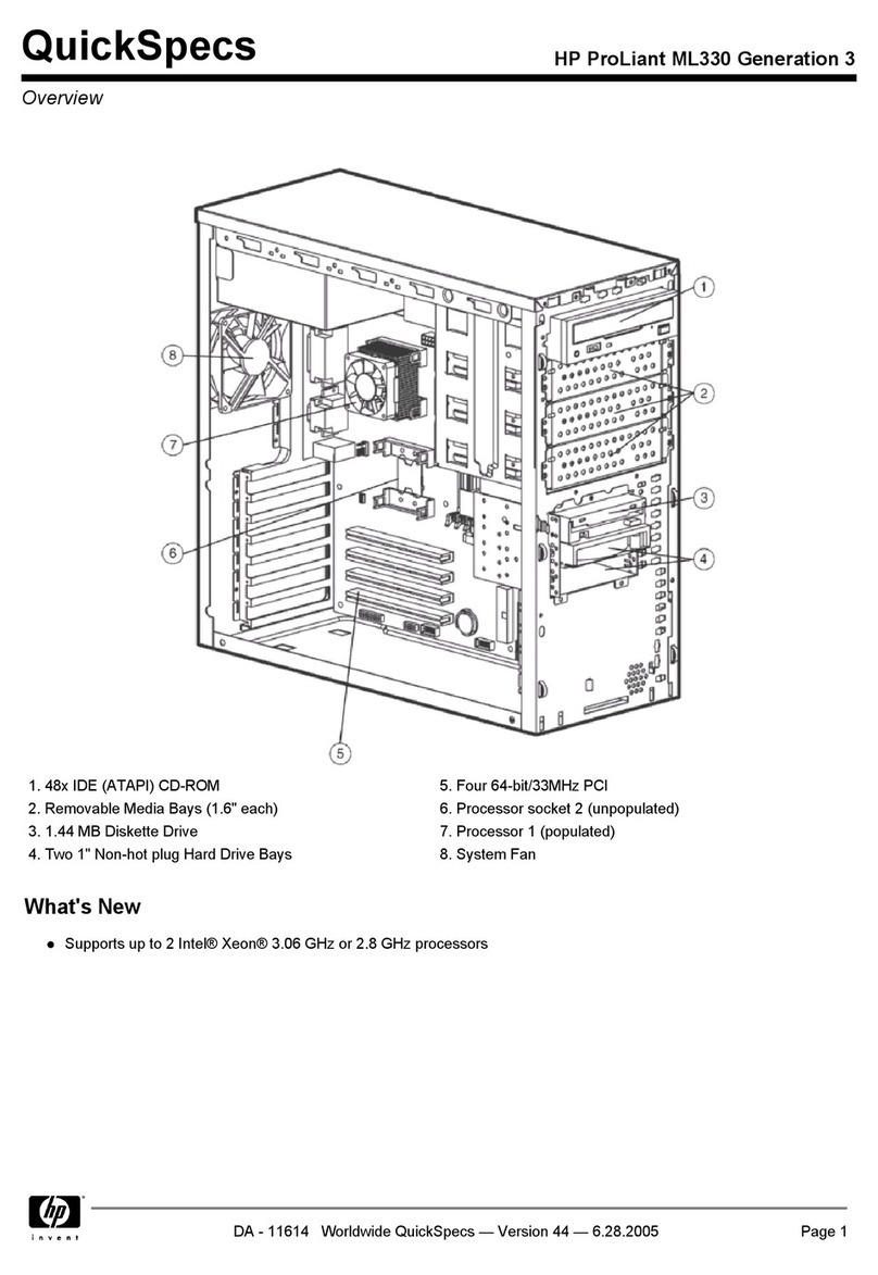 HP ProLiant ML330 Generation 3 User manual