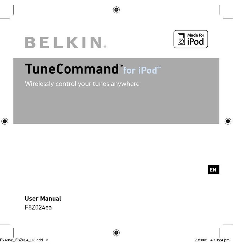 Belkin TuneCommand F8Z024EA user manual