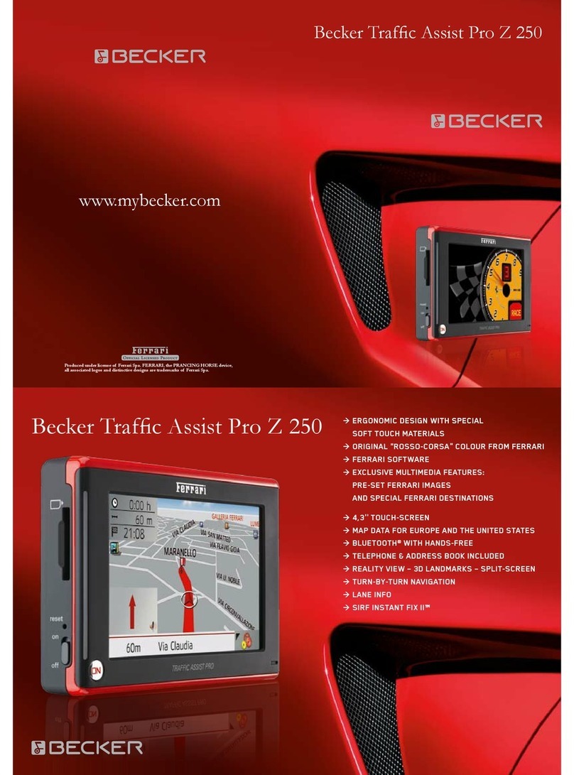 Becker Traffic Assist Pro Z 250 Description