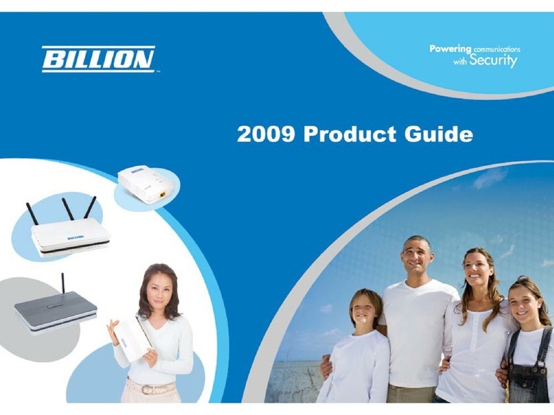 Billion 2009 Product guide Billion 2009 Product guide