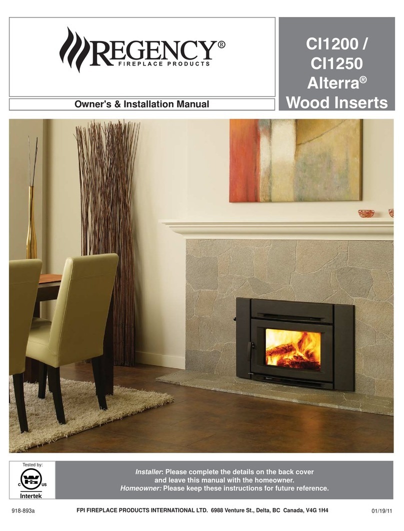 Regency Alterra CI1200 Quick start guide