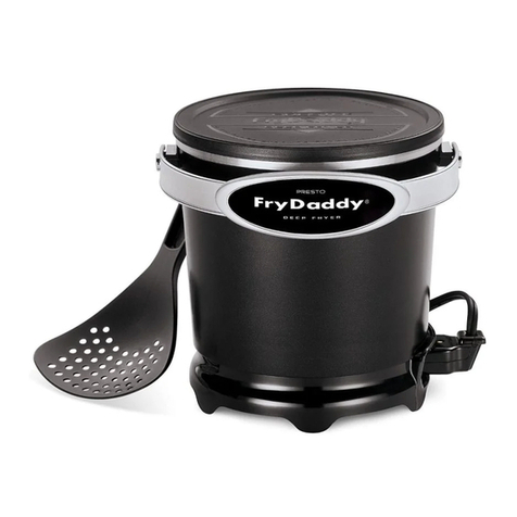 Presto FryDaddy Plus electric deep fryer instructions