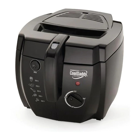 Presto CoolDaddy cool-touch deep fryer Quick guide