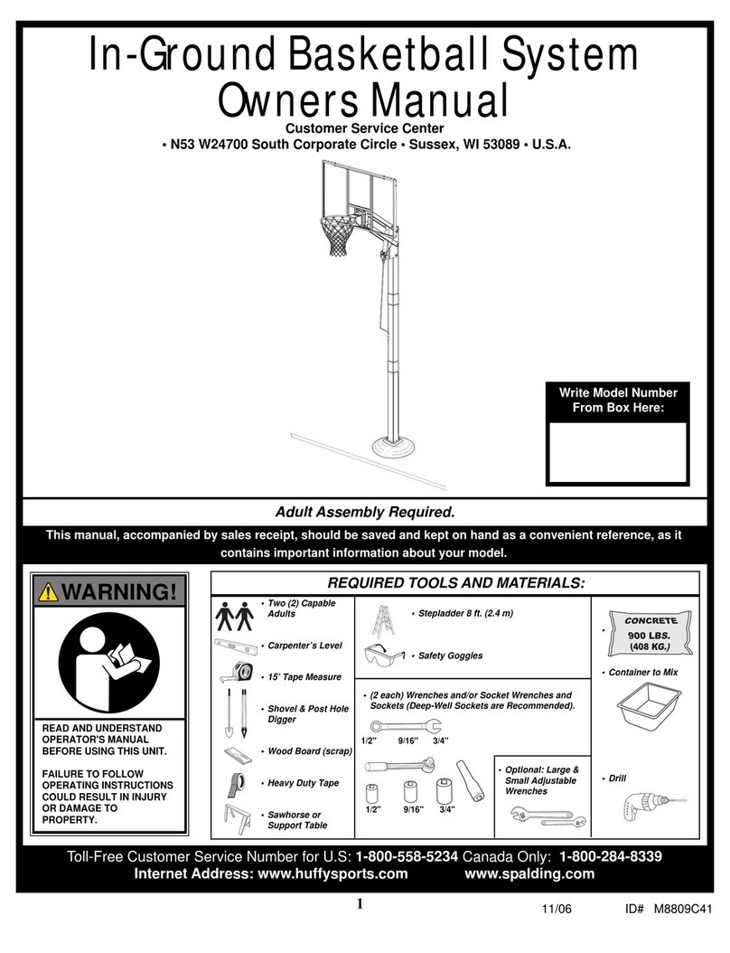 Huffy M8809C41 owner's manual