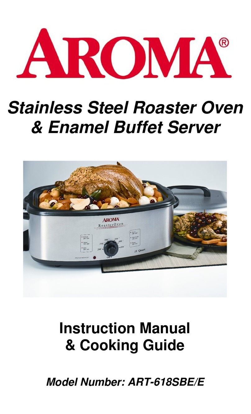Aroma ART-618SBE/E Instruction manual & cooking guide