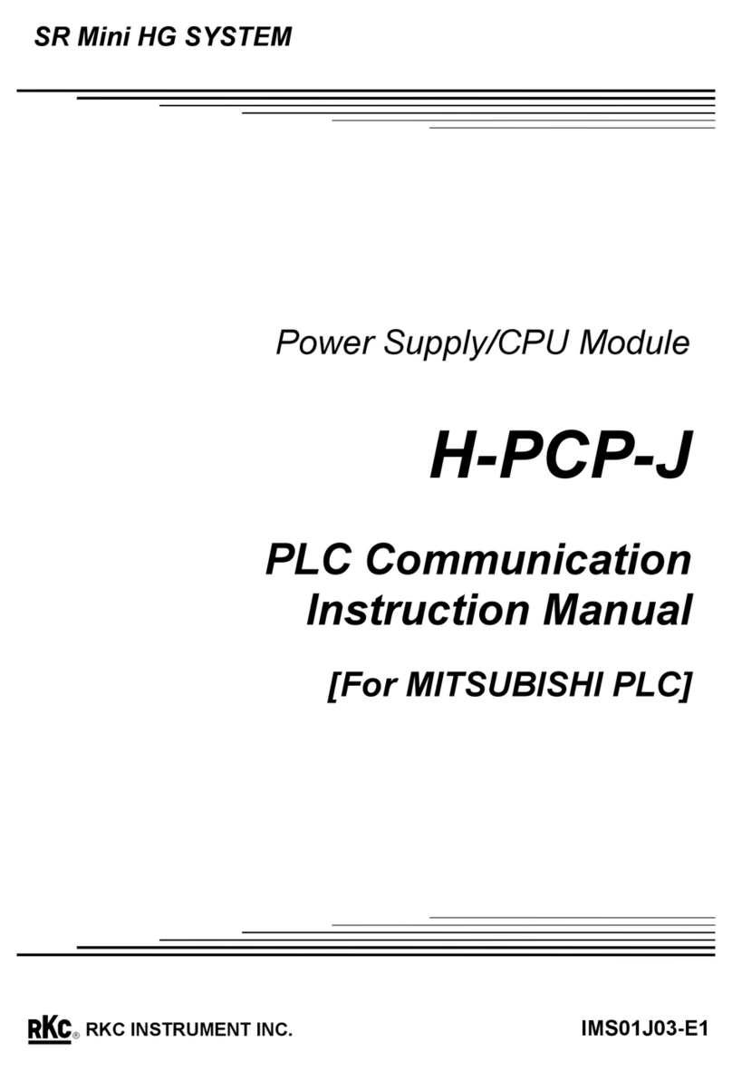 RKC INSTRUMENT SR Mini HG SYSTEM H-PCP-J User manual