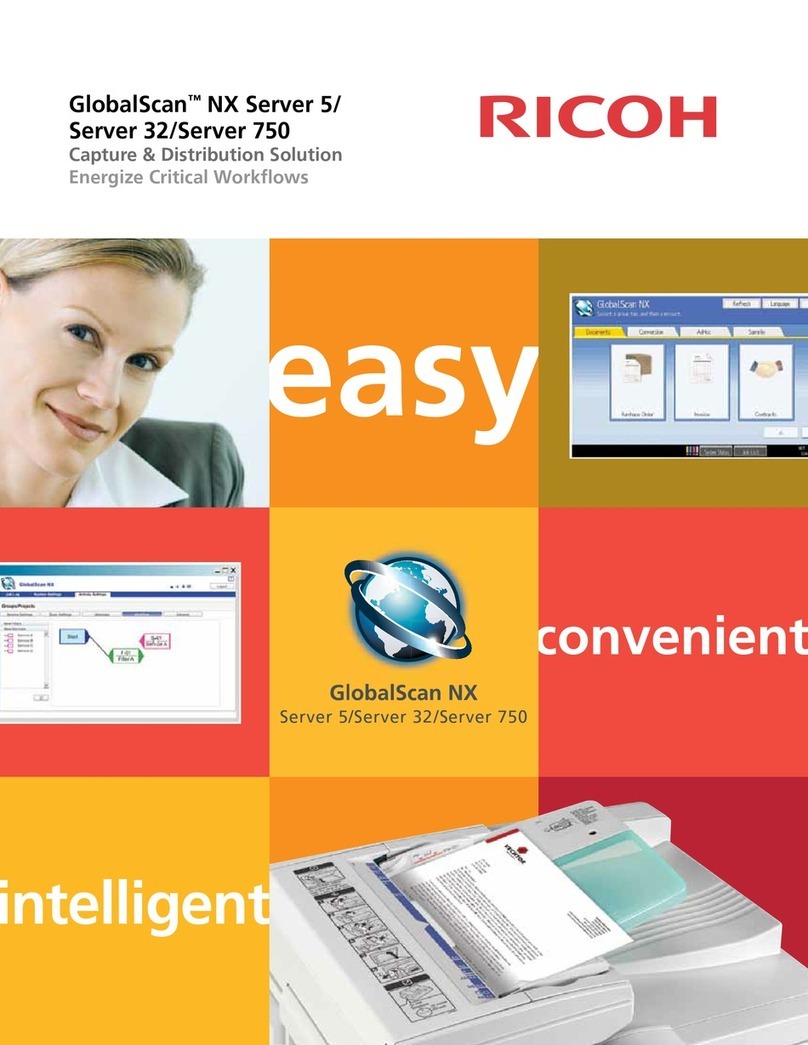 Ricoh GlobalScan NX Server 5/Server 32/Server 750 User manual
