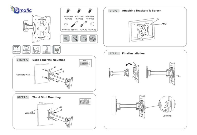 E-matic Attaching Brackets Quick quide