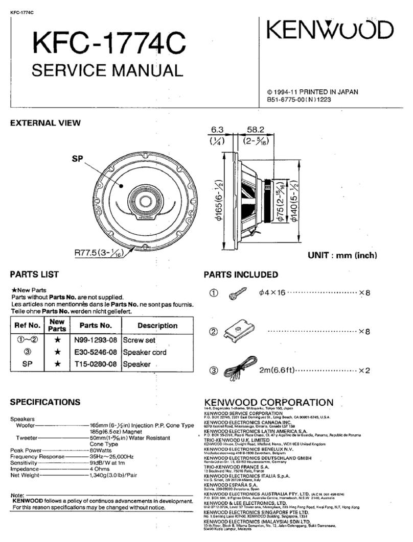 Kenwood KFC-1774C Building instructions
