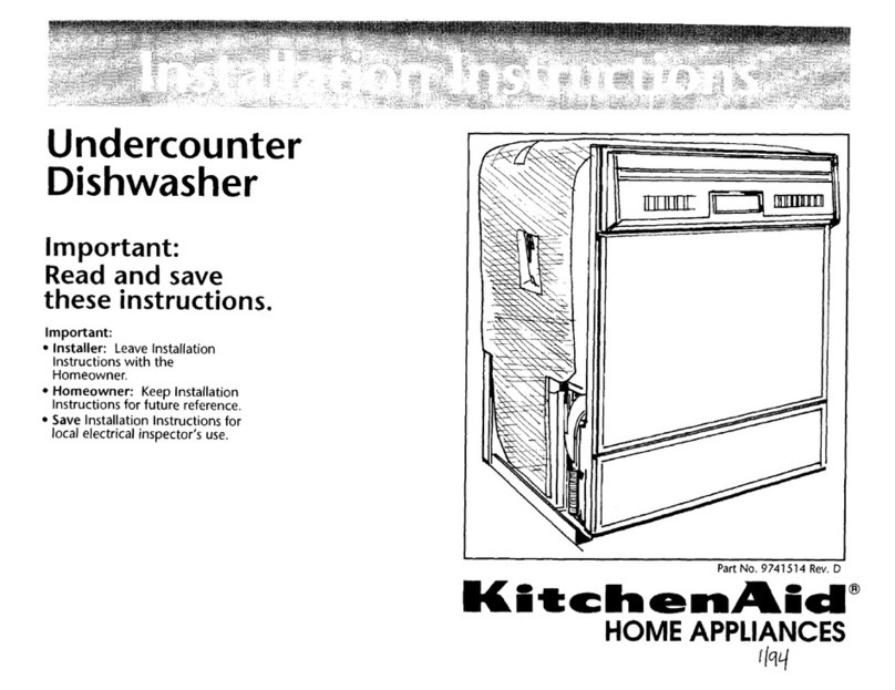 KitchenAid KUDA230Y User manual