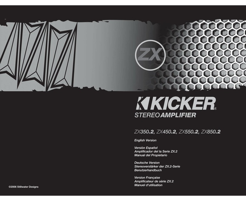 Kicker ZX350.2 User manual Kicker ZX350.2 User manual