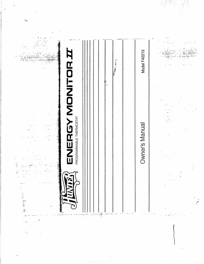 Hunter F42213 User manual