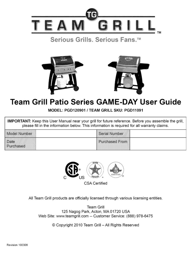 Team Grill pgd User manual