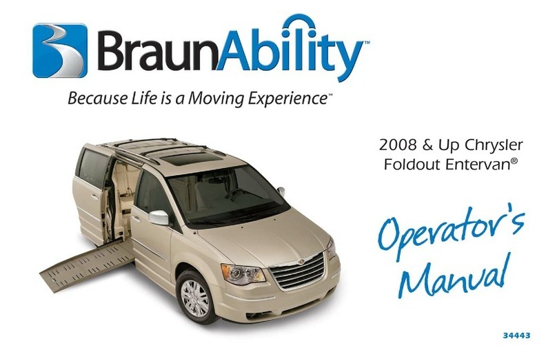 Braun 2008 & Up Chrysler Foldout Entervan Operator's manual