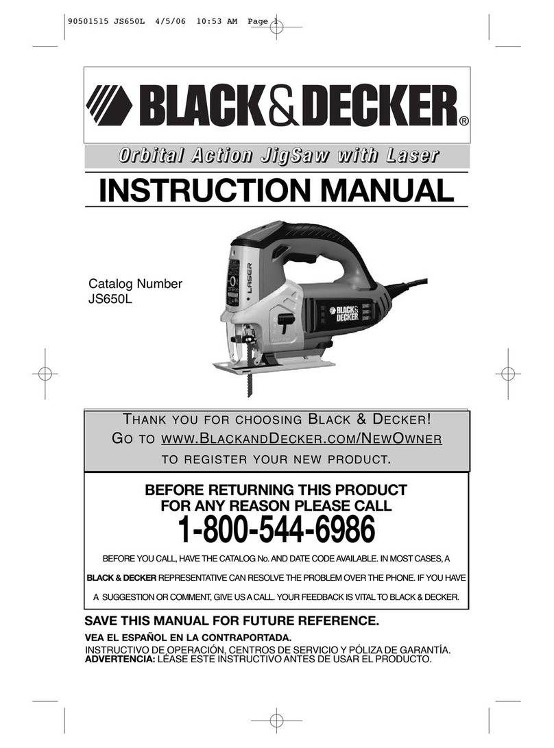 Black & Decker JS650L User manual