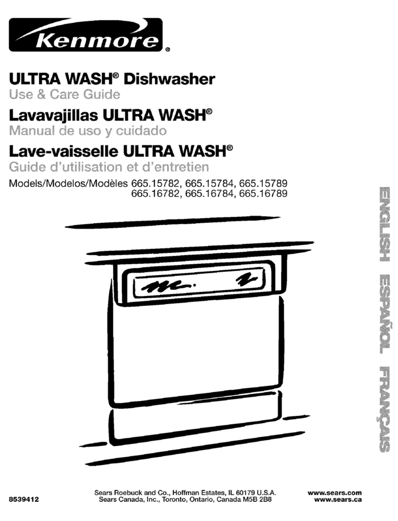 Kenmore Ultrawash 665.15782 Use & care guide