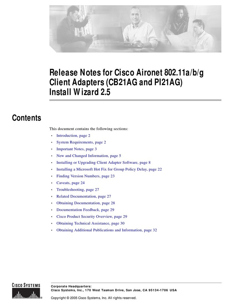 Cisco AIRONET CB21AG Instruction sheet