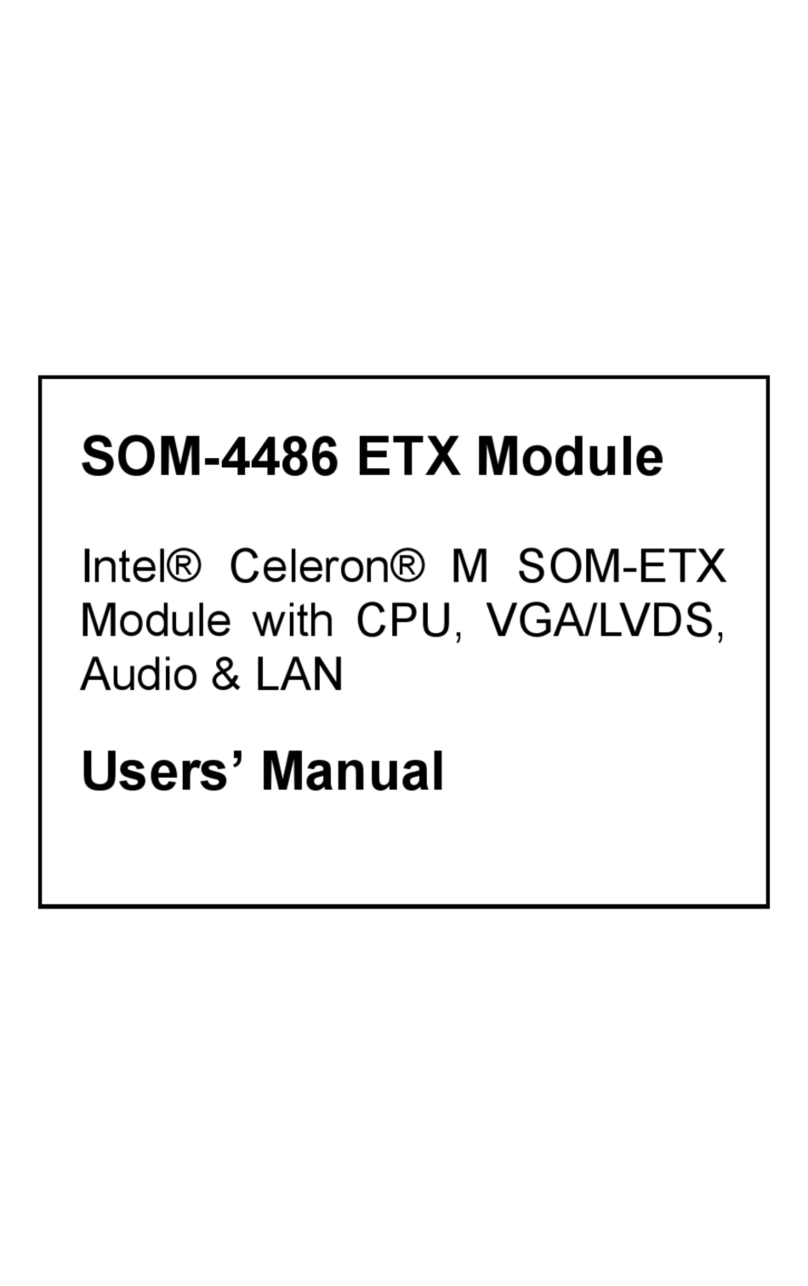Intel SOM-4486 ETX Module User manual