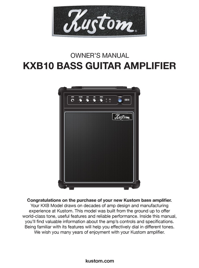 Kustom KXB10 User manual