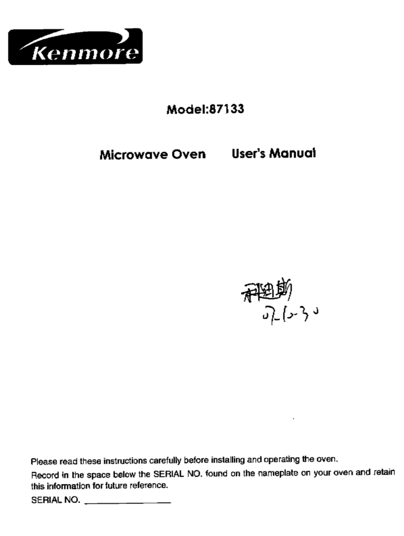 Kenmore 87133 user manual