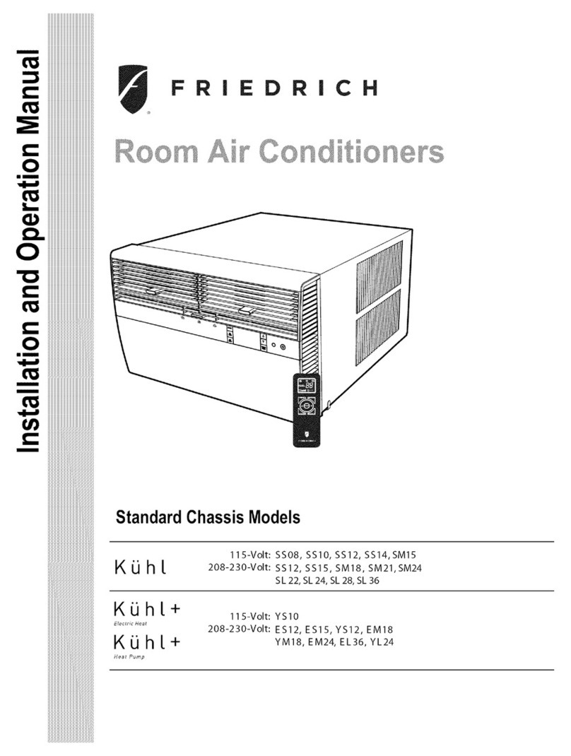 Friedrich SS08 User manual Friedrich SS08 User manual