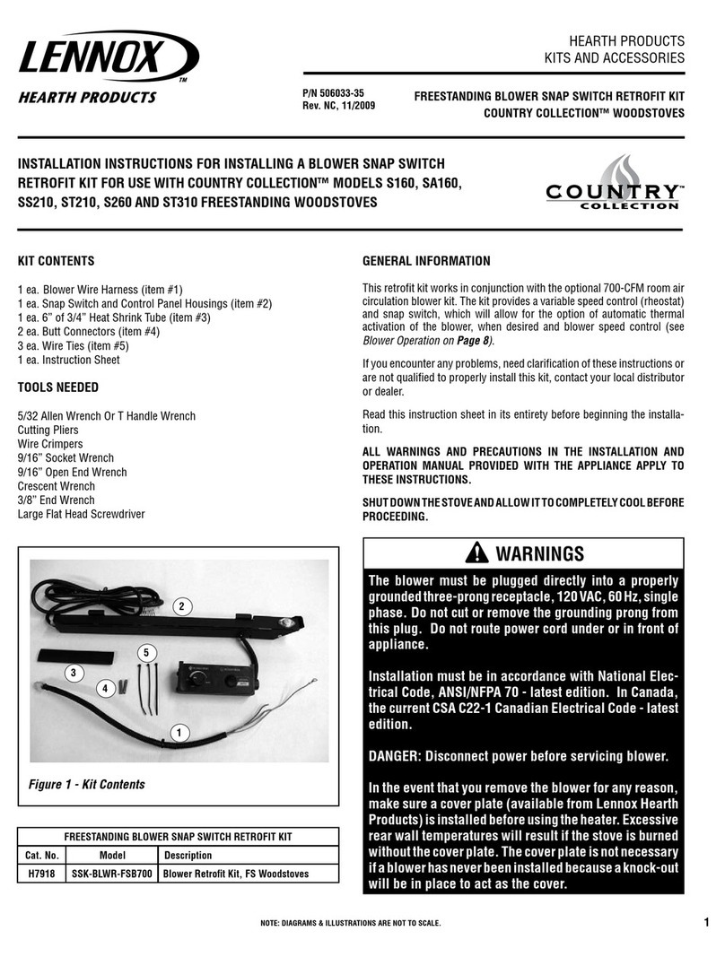 Lennox Hearth Products 506033-35 User manual