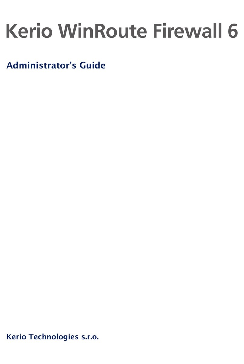 Kerio Tech KERIO WINROUTE FIREWALL 6 Administrator's guide