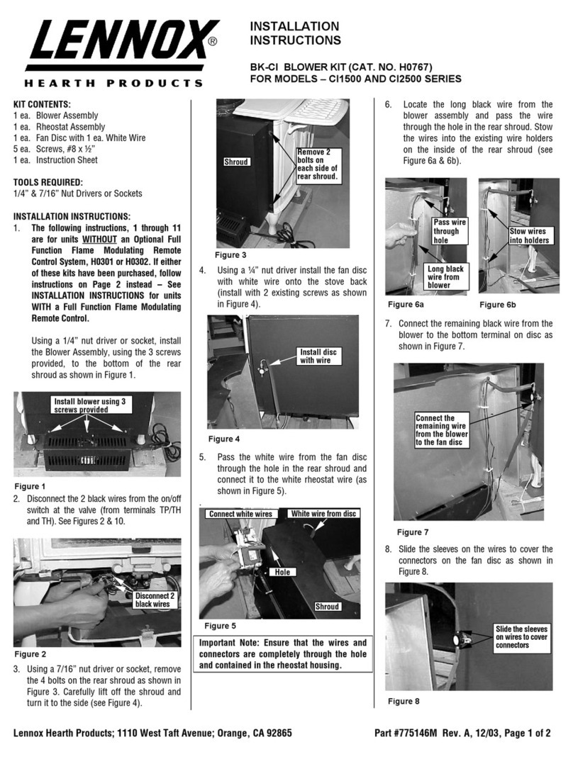 Lennox Hearth Products CI1500 User manual