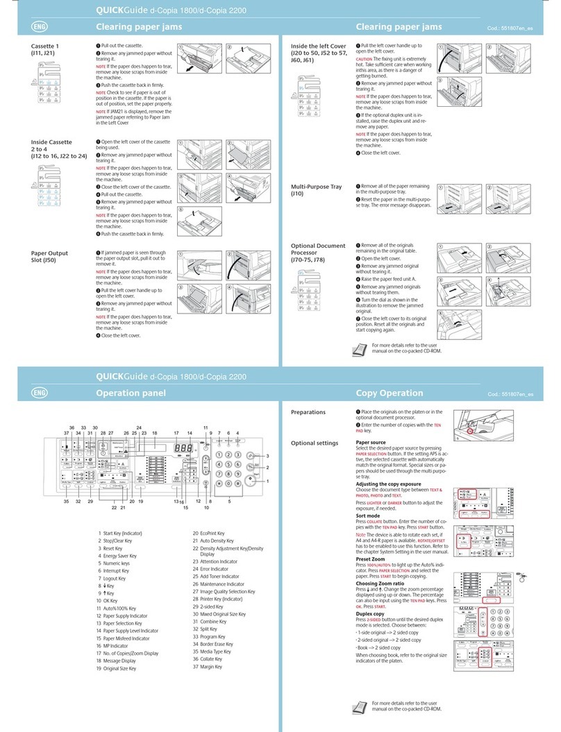 Olivetti d-Copia 1800 User manual