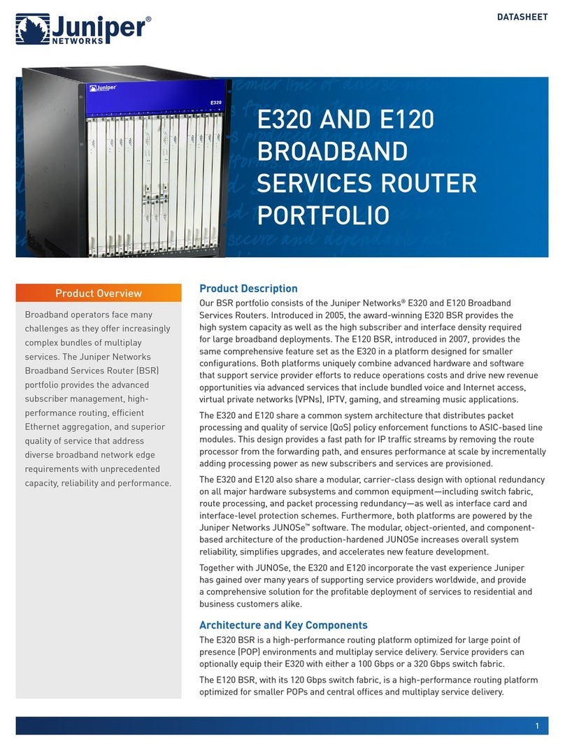 Juniper E120 User manual