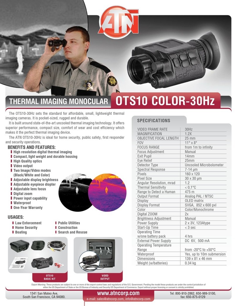 ATN OTS10 COLOR-9Hz User manual