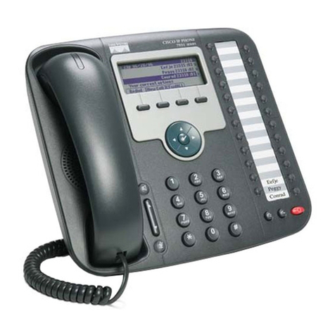 Cisco 7931G - Unified IP Phone VoIP Instruction Manual Cisco 7931G - Unified IP Phone VoIP Instruction Manual