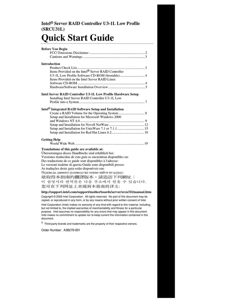 Intel U3-1L User manual