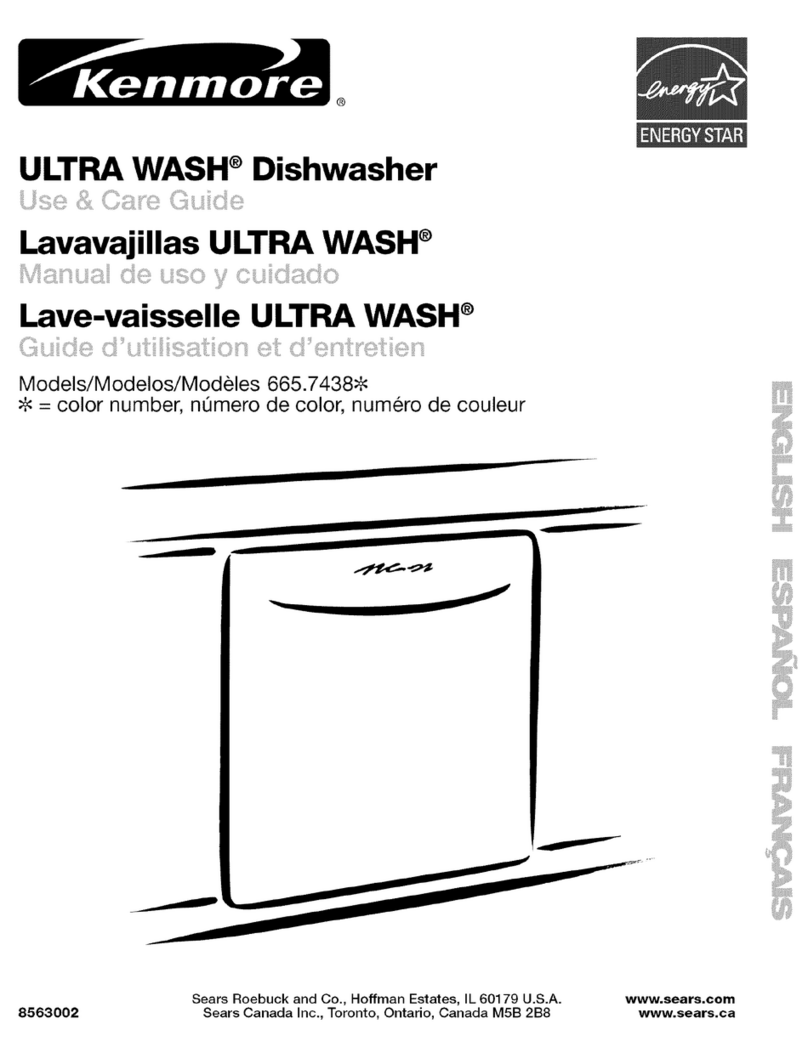 Kenmore Ultra wash 665.7438 User manual