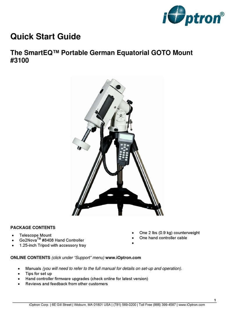 iOptron SmartEQ 3100 User manual