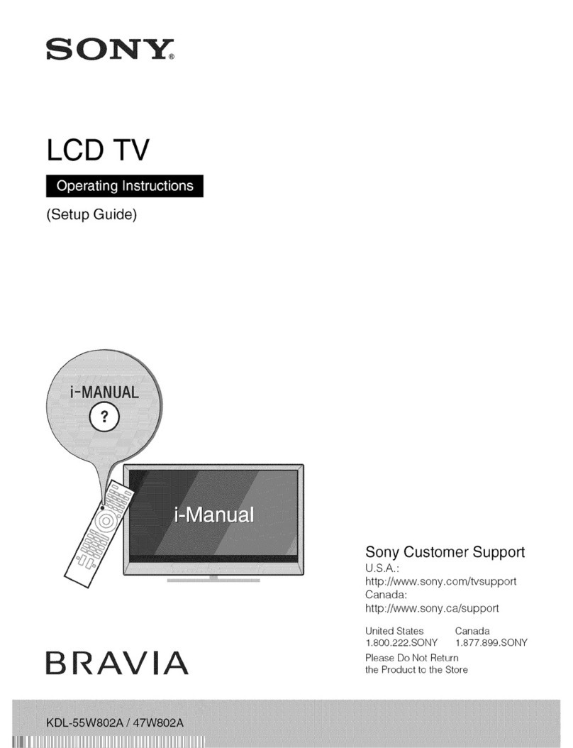 Sony Bravia KDL-55W802A Setup guide