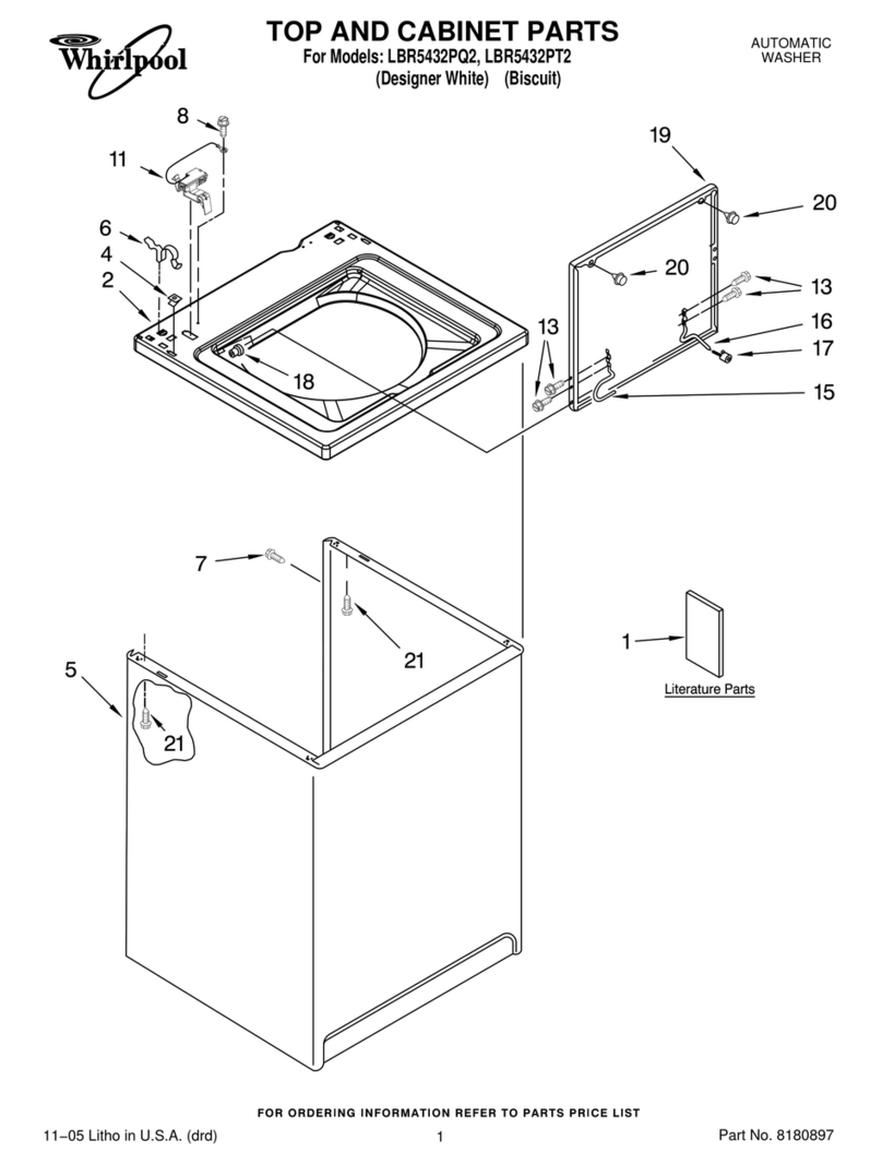 Whirlpool LBR5432PT2 installation instructions Whirlpool LBR5432PT2 installation instructions