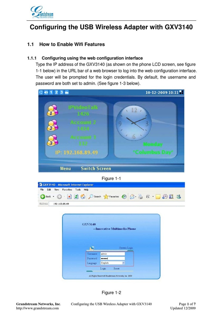 Grandstream Networks GXV-3140 User manual