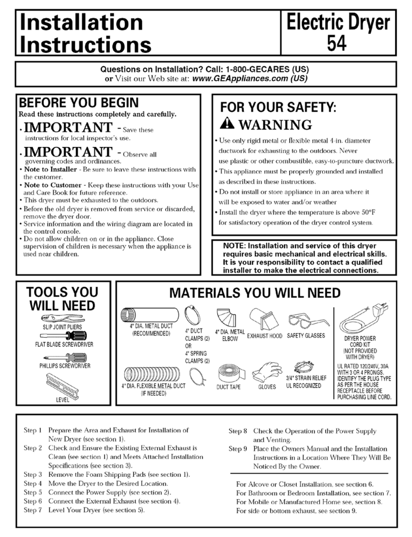 GE DNCD450EG1WC User manual