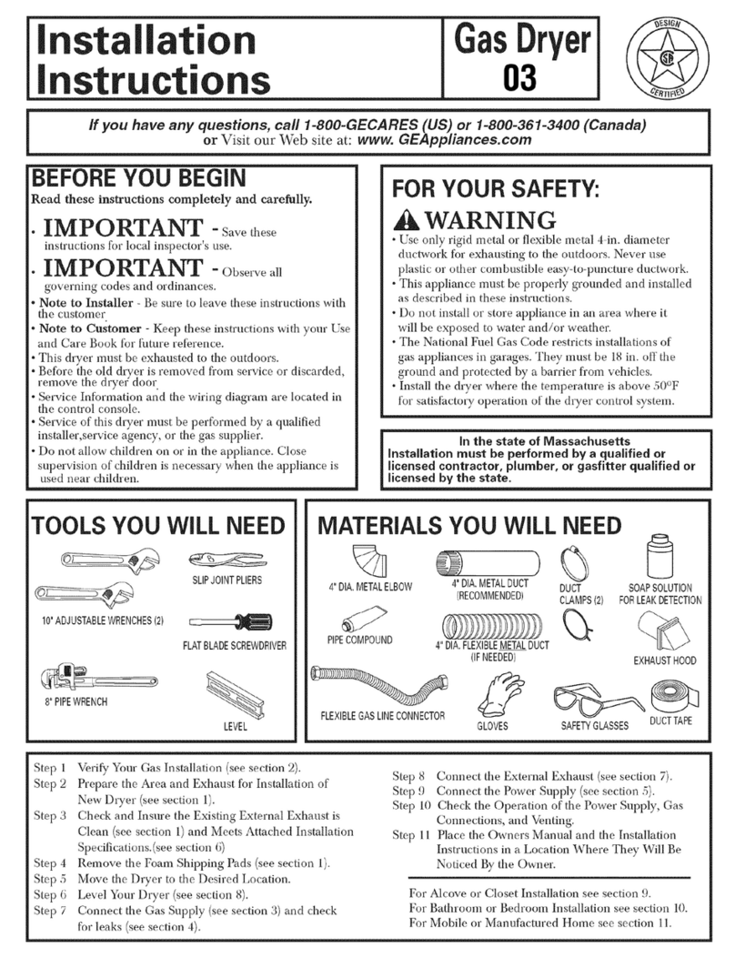 GE DNCD450GG0WC User manual