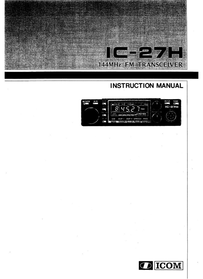 Icom IC-27H User manual