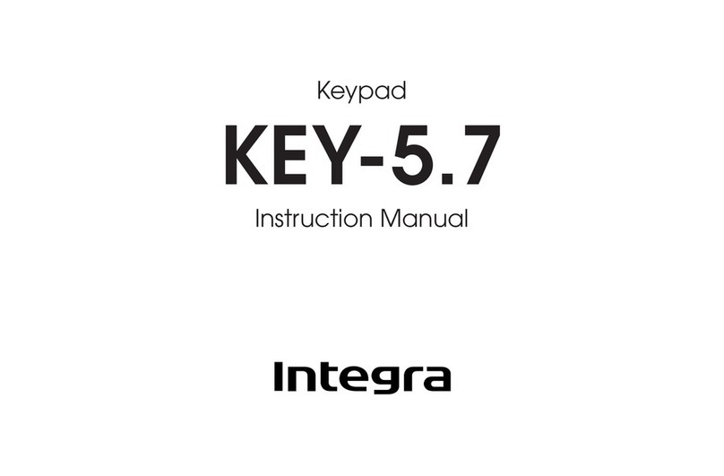 Integra KEY-5.7 instruction manual