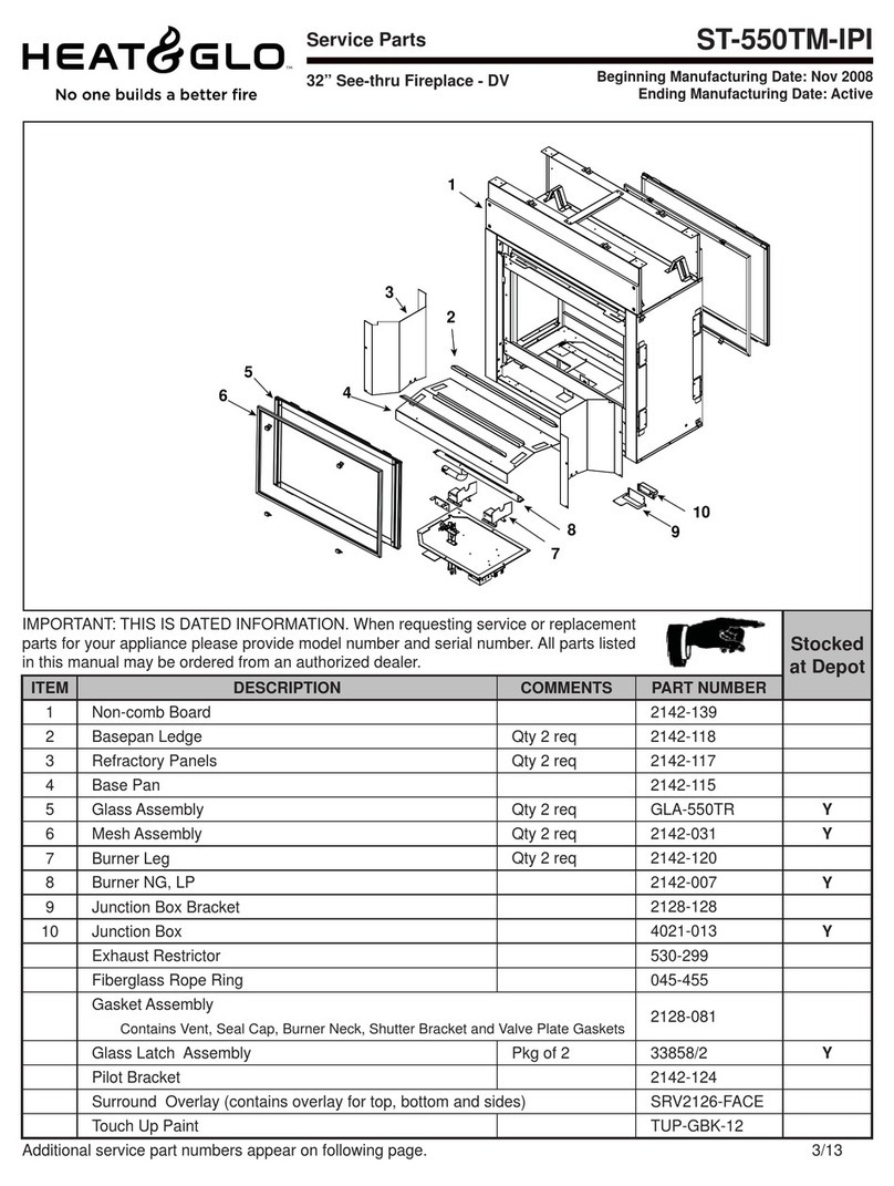 Heat & Glo ST-550TM-IPI Guide Heat & Glo ST-550TM-IPI Guide