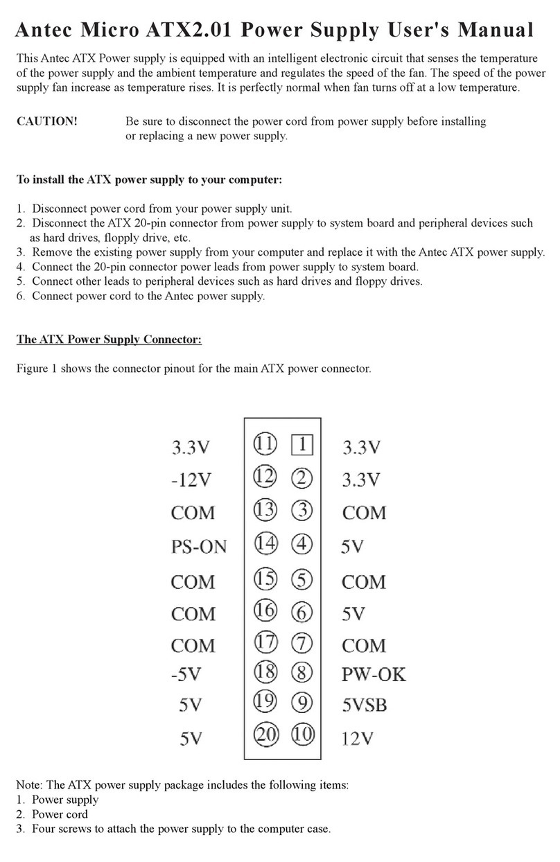 Antec Micro ATX2.01 User manual